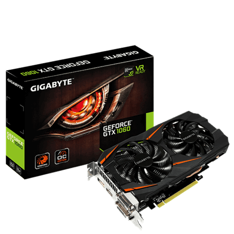 VGA Gigabyte GeForce&#174; GTX 1060 WINDFORCE OC 3GB GDDR5 192bit  _N1060WF2OC-3GD _618S